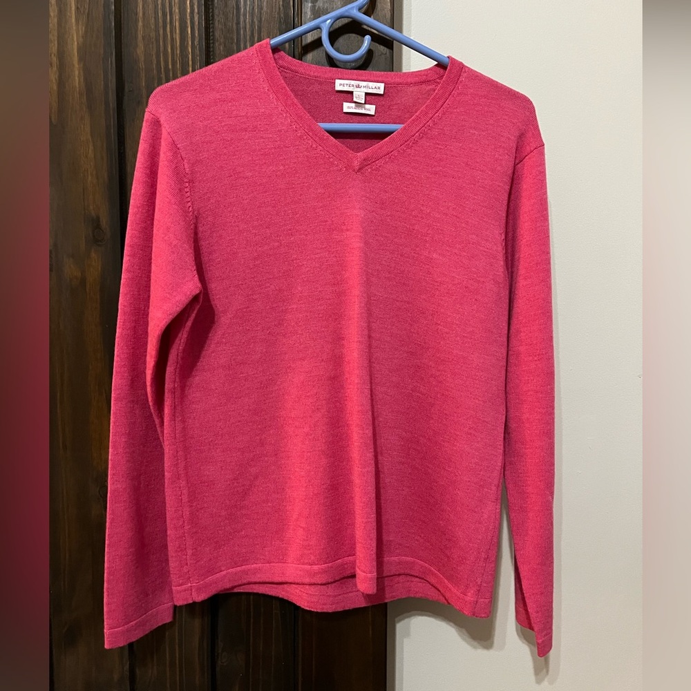 Peter Millar women’s 💯 merino wool v-neck sweater